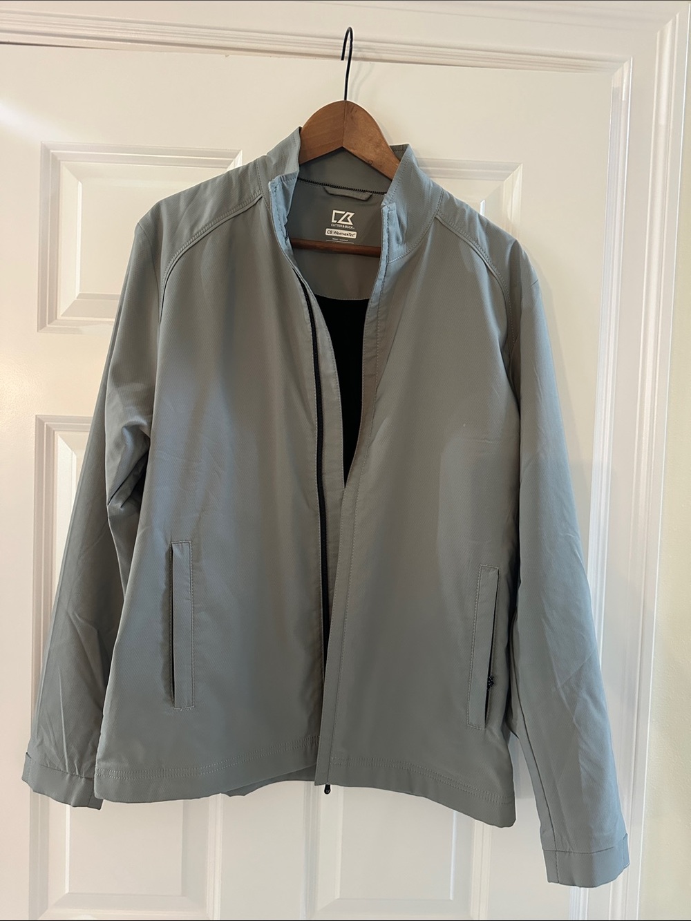 Cutter & Buck Light Gray Lightweight Zip Jacket